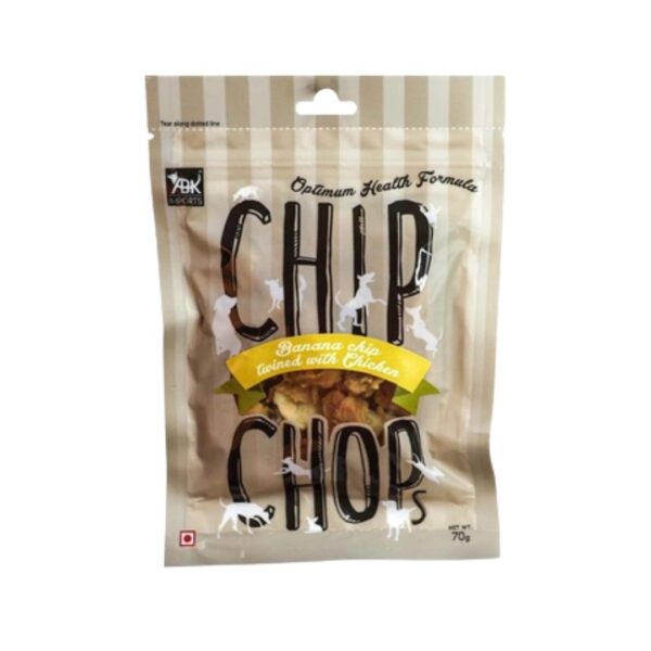 Chip Chops Dog Treats – Banana Chicken - 70 gm